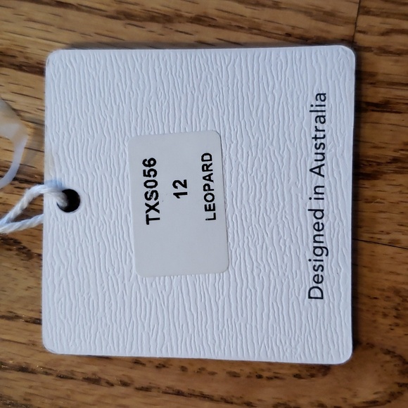 (8) NWT Maree Maree Leopard Print One Shoulder One Piece Swimsuit Austrailian - Picture 5 of 11